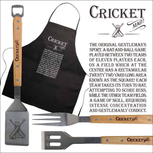 cricket themed BBQ set