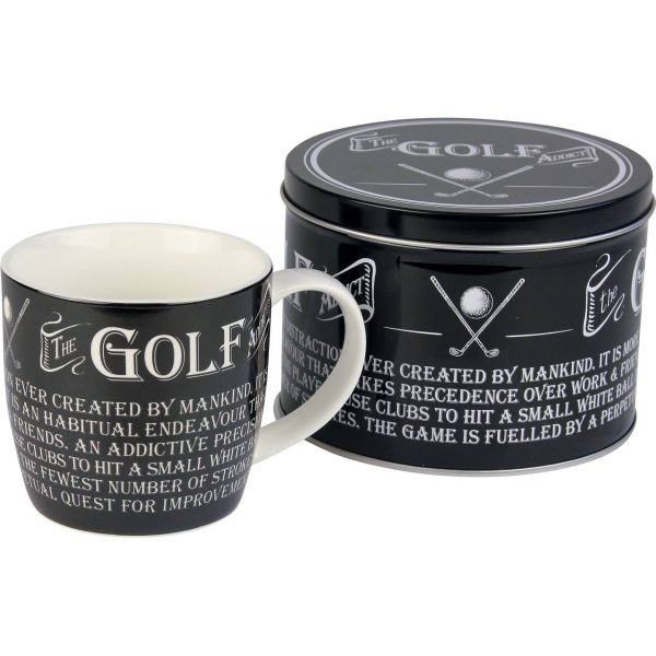 golf mug in a tin