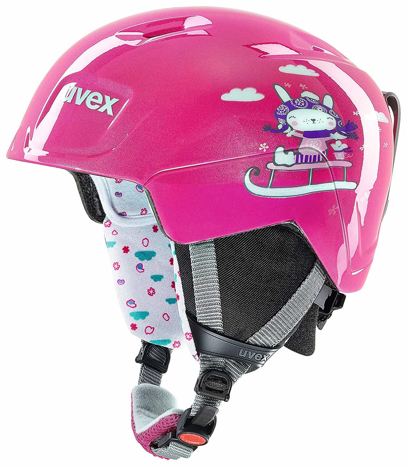 kids pink ski helmet