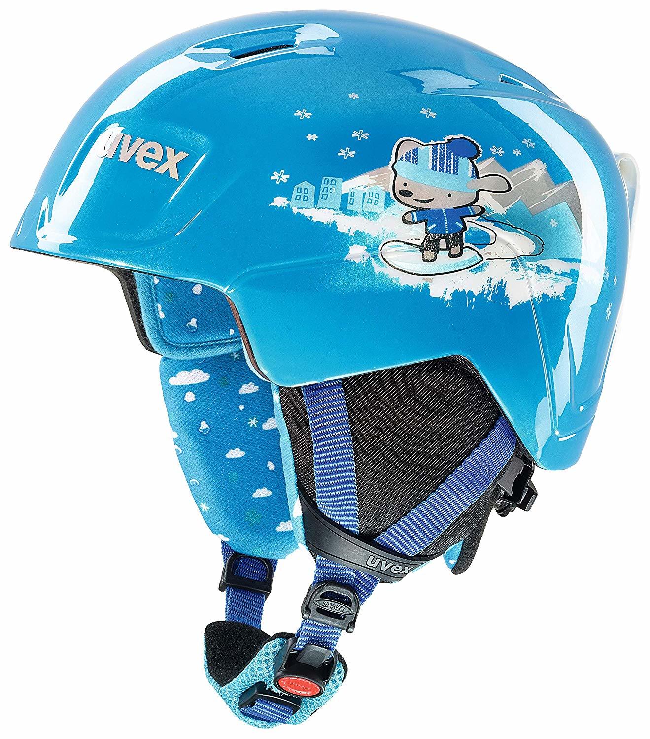 kids blue ski helmet