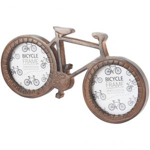 Wooden Bicycle Photo Frame