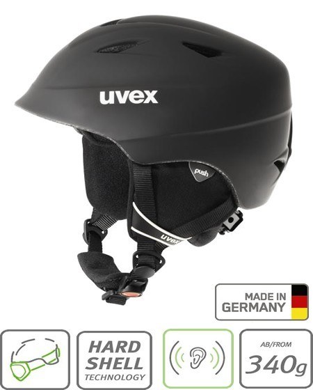 uvex ski helmet black