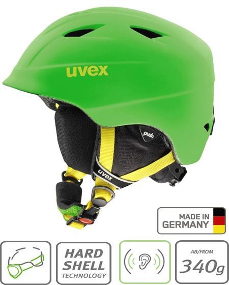 uvex ski helmet green
