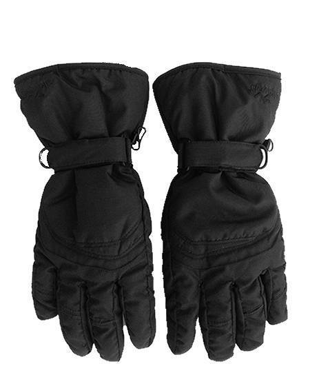 blakc ski gloves