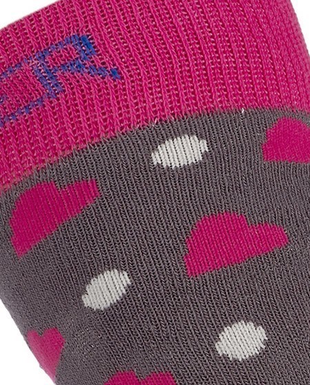 heart ski socks