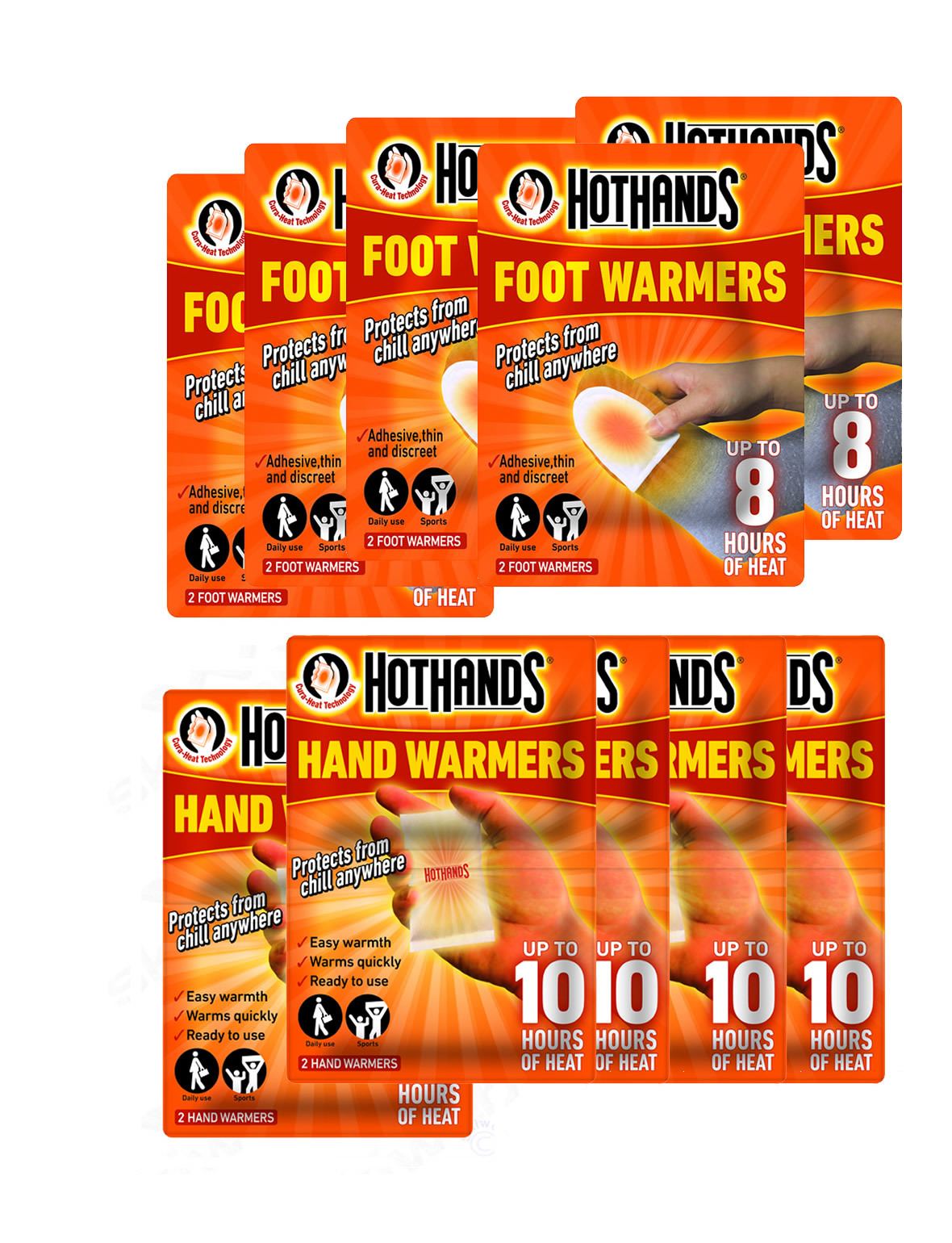 hothands hand and feet warmers pack