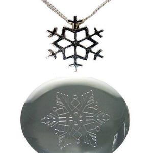 snowflake silver necklace