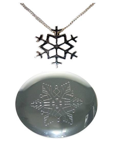 snowflake silver necklace