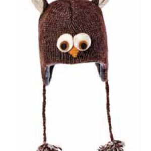 Owl knitted hat