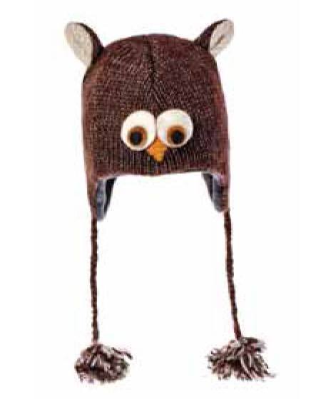 Owl knitted hat