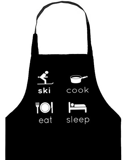 skiing gift - cooks apron